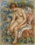 Pierre-Auguste Renoir Seated Bather Drying Her Leg, USA oil painting artist